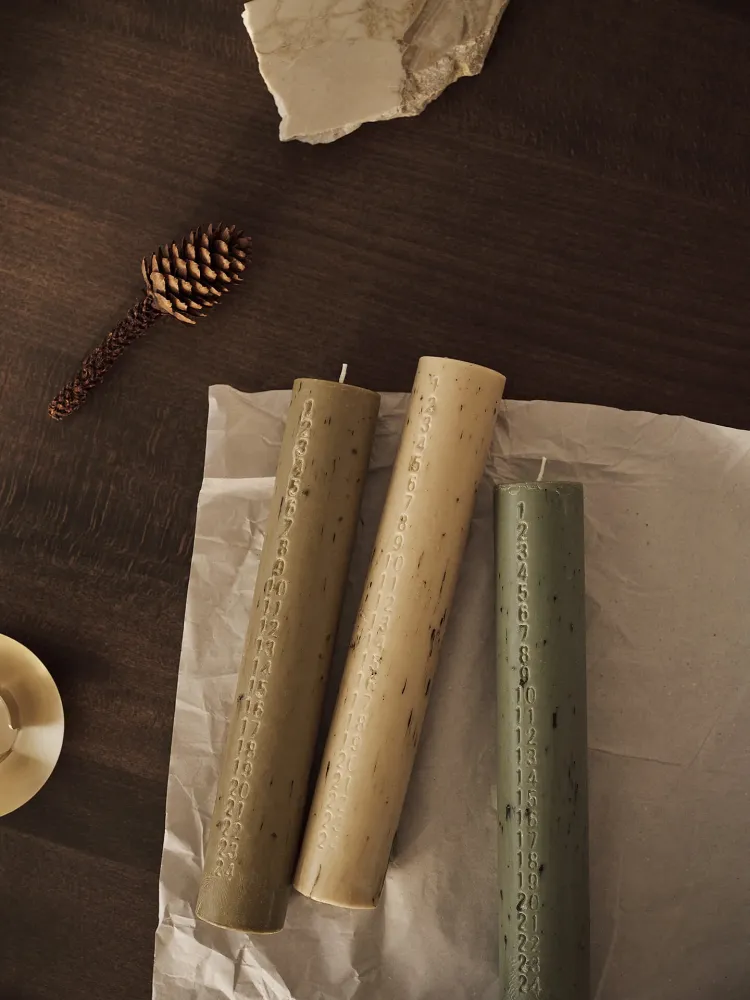 Mura Advent Candle - Artichoke Green