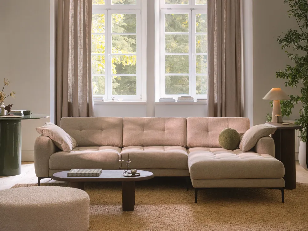 Narożnik symetryczny BEMY beige szenil