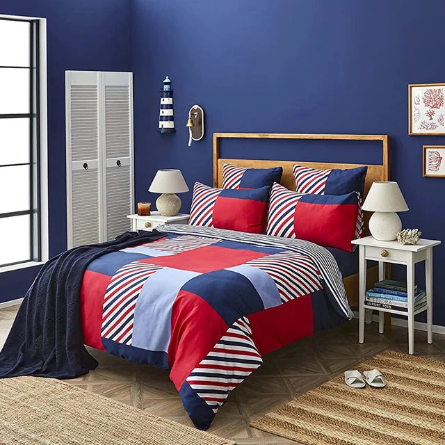 Nautica Morris Bettbezug-Set, 135x200+80x80 Cm NAUTICA HOME