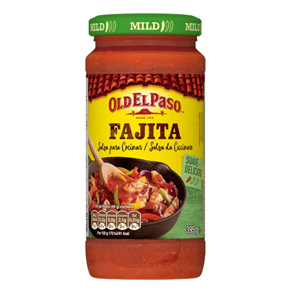 Old El Paso Fajita Sauce, Tomaten- und Paprikasauce 395g