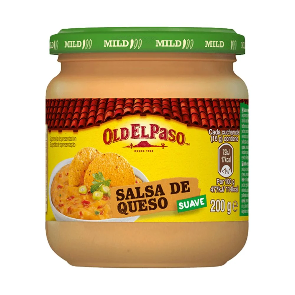 Old El Paso Salsa De Queso Suave, Käse- und Paprikasauce 200g