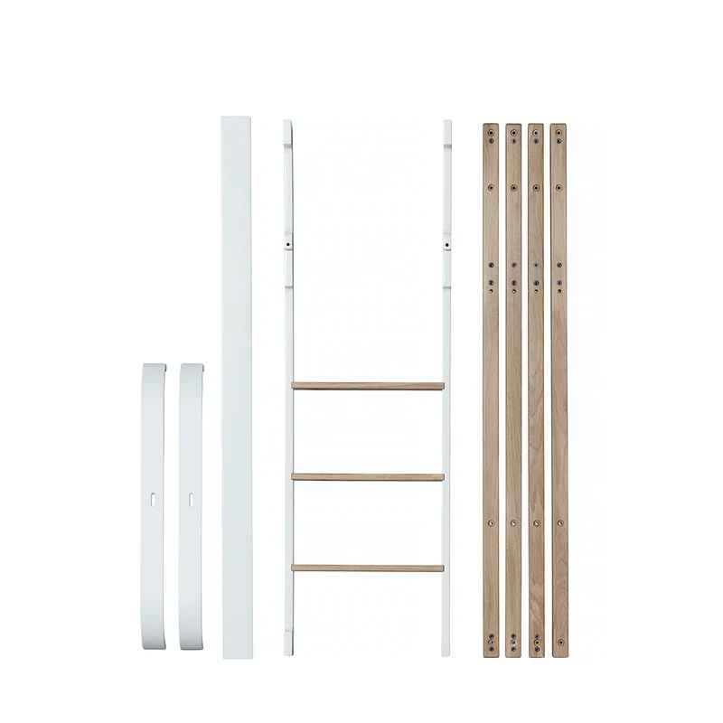 Oliver Furniture Umbauset Wood Mini+ Basic zum halbhohen Etagenbett Weiss/Eiche