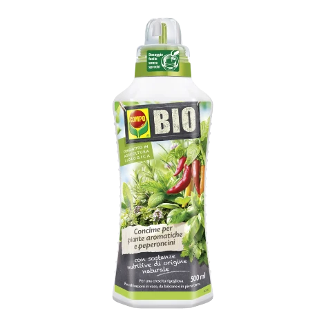 Organischer Flüssigdünger für Gewürzpflanzen und Chilis 500 ml
