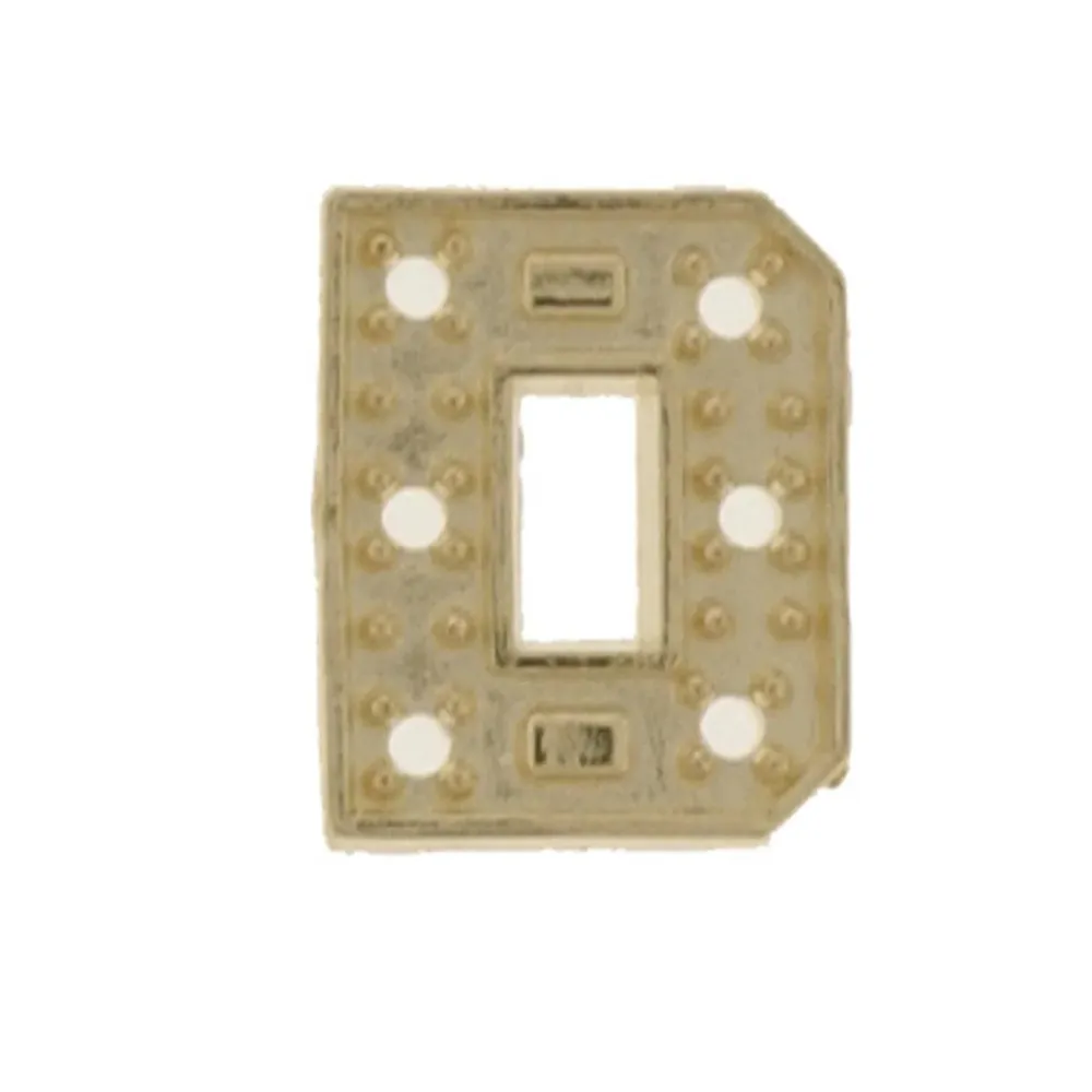 Gold Block Initial D 8mm – Pre-Drilled .01pt Stone Otto Frei