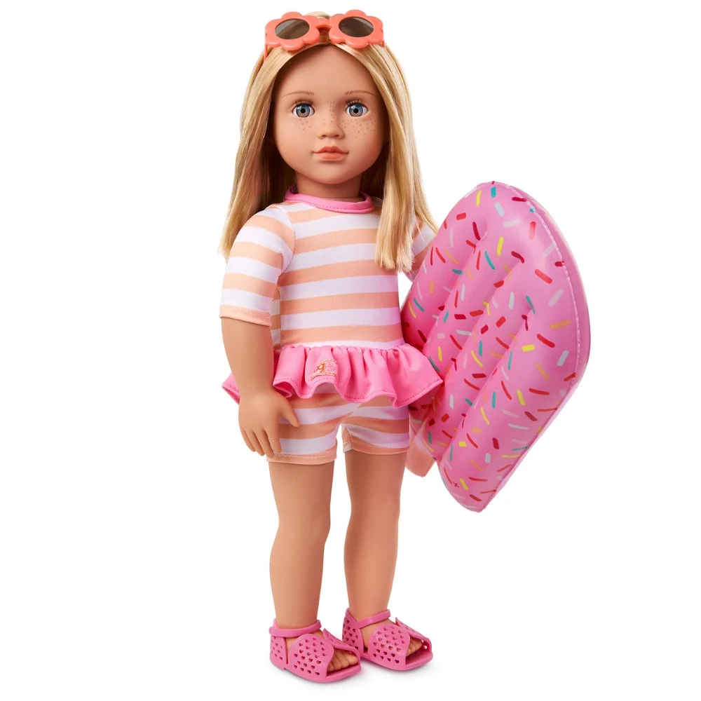 Our Generation Margot Babypuppe im Badeanzug und mit Matratze 46cm