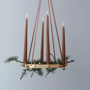 OYOY living design, Weihnachts-Kerzenständer Pearl Advent, gold