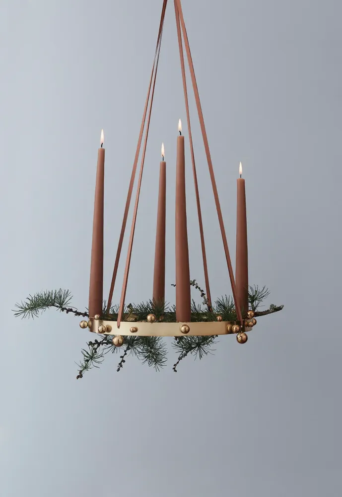 OYOY living design, Weihnachts-Kerzenständer Pearl Advent, gold