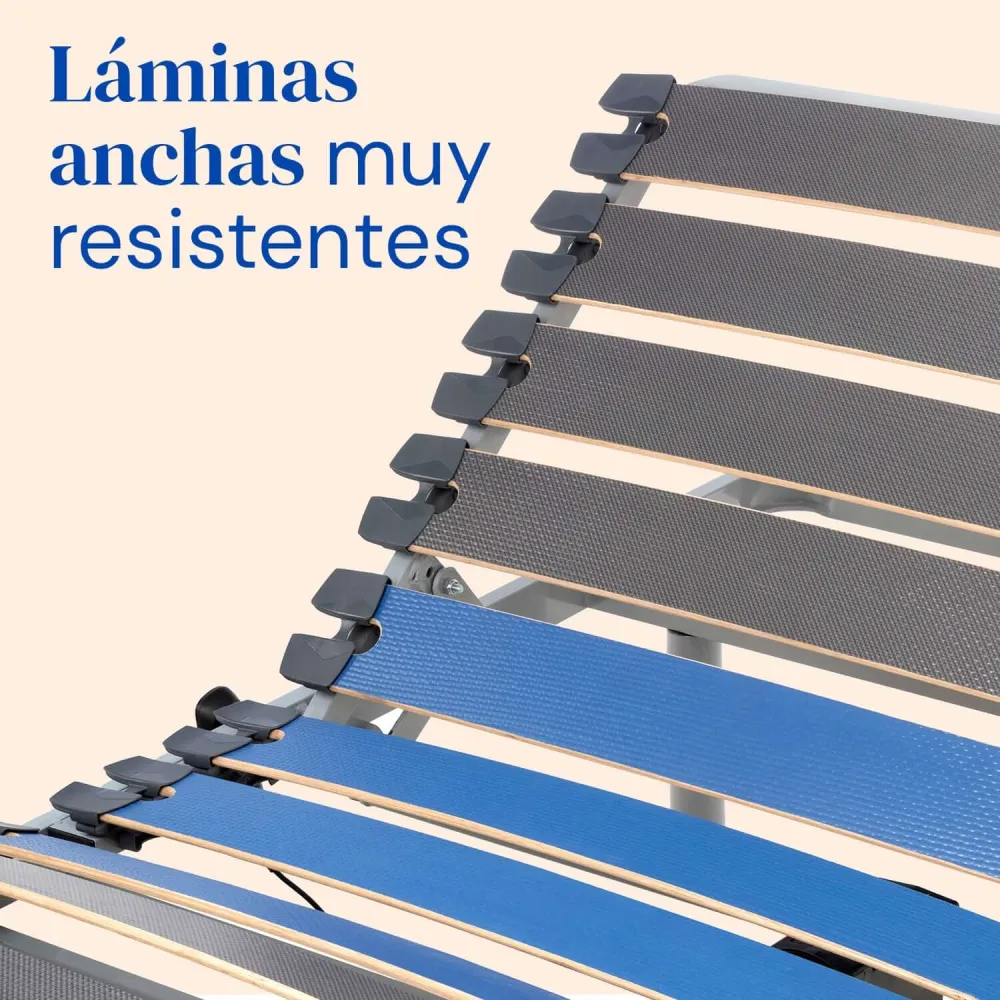 Pack verstellbares Pflegebett mit viskoelastischer Tencel-Matratze - 90x200 cm