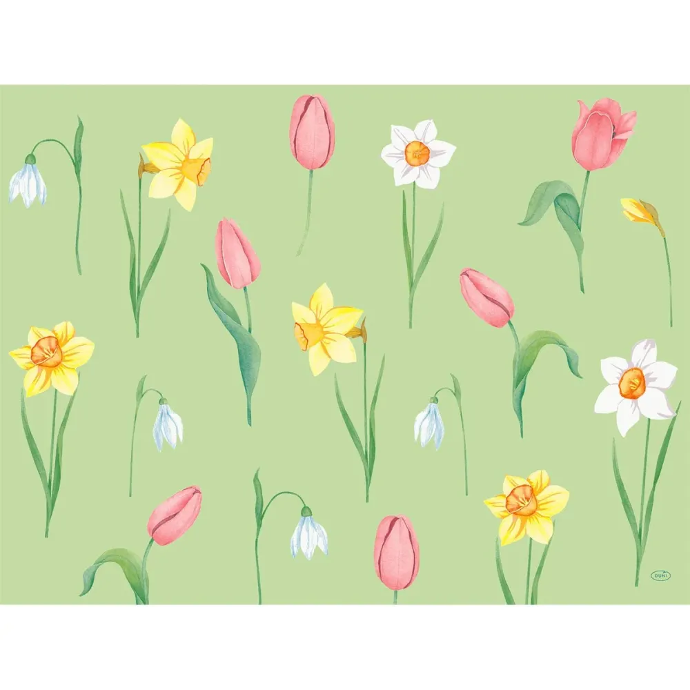 Papier-Tischsets Spring Melody 30x40 cm - Dekorative Tischunterlagen | Packung (250 Stück)