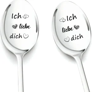 Personalisierte Liebeslöffel Geschenke Edelstahl Kaffeelöffel Gravur Ich Liebe