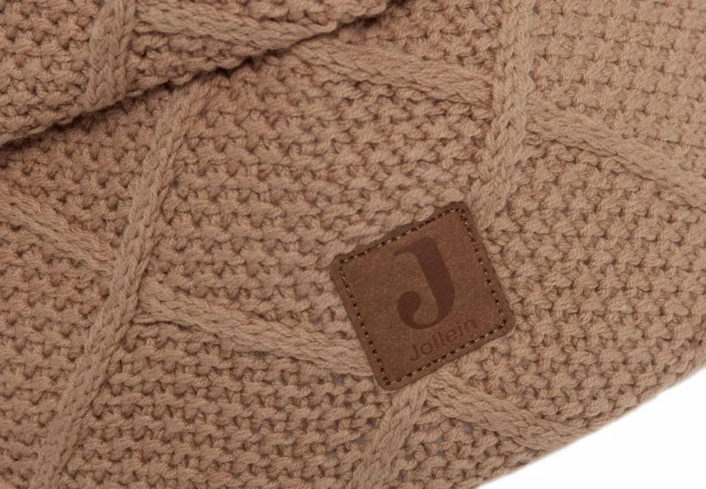 Pflegekörbchen- Check Knit- Biscuit- von Jollein