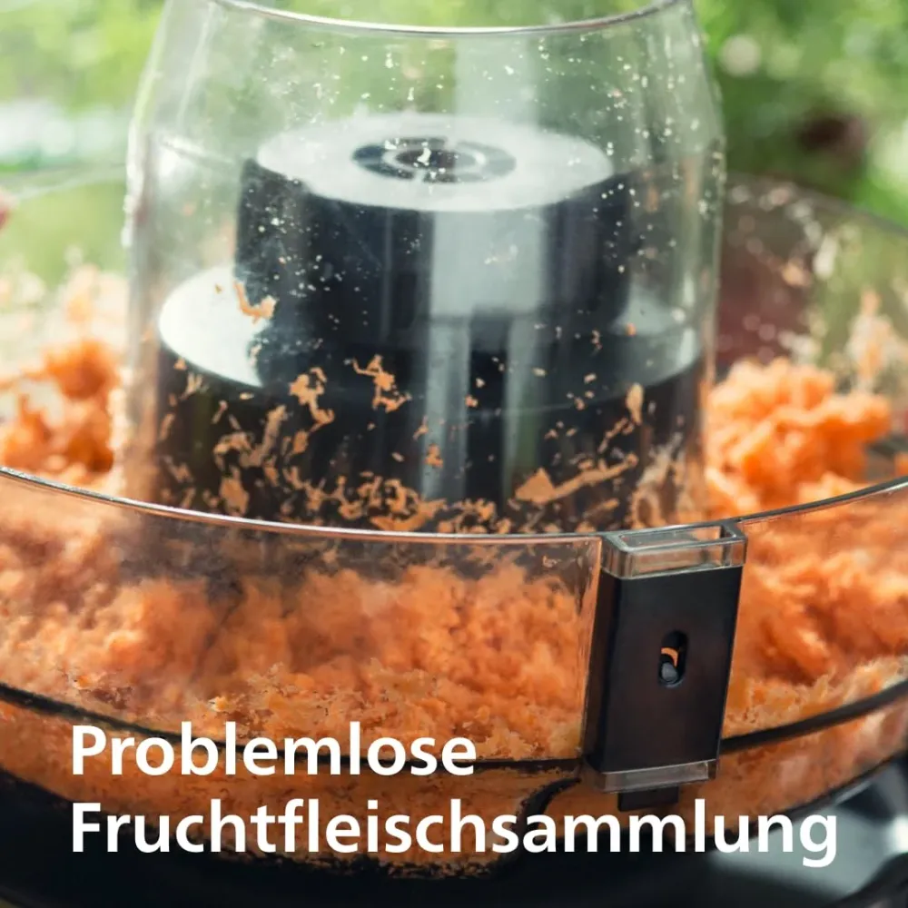 Philips 3000 Series Entsafter - 800W, QuickClean, XL 75mm Einfüllschacht, 2L Saftkapazität, leicht zu montieren und zu rei...