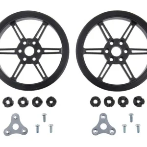 Pololu Multi-Hub Wheel 80x10 Black 2-pack