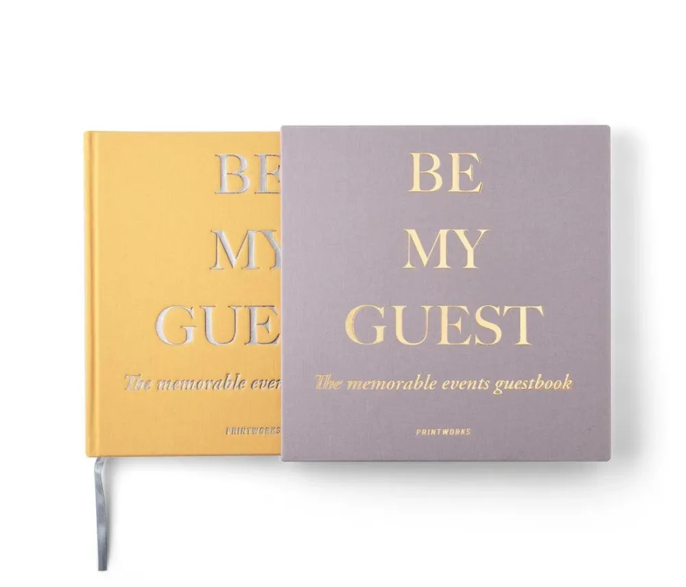 Printworks Be my Guest - Coffee Table Guestbook | Taupe&Gelb