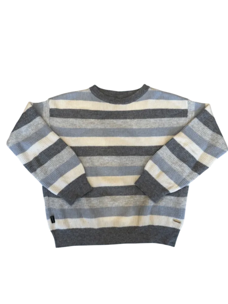 Pullover Grau gestreift Gr.12 | Woolrich