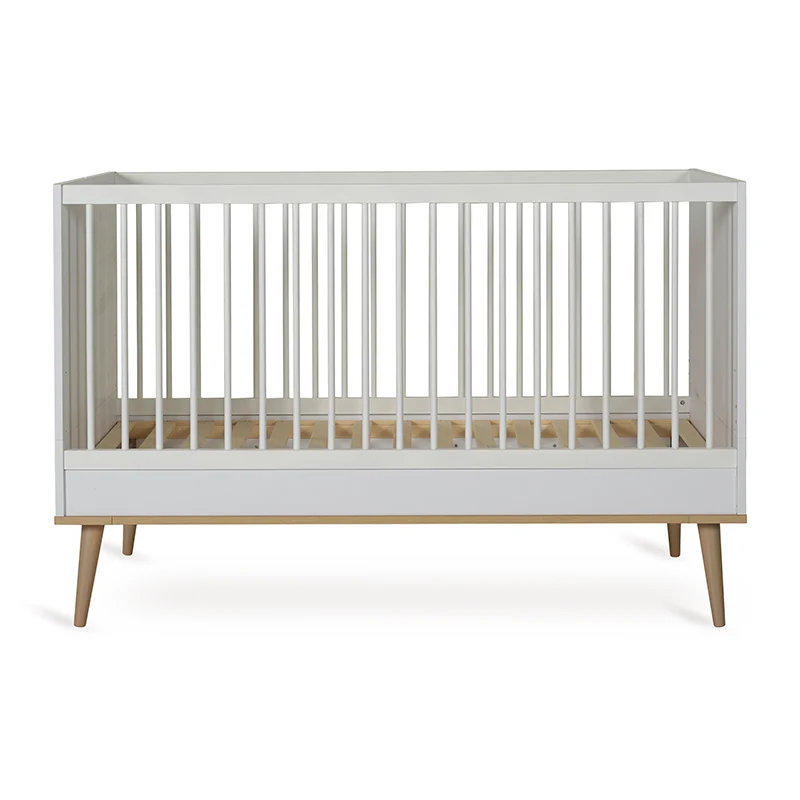 Quax Baby- und Kinderbett 70 x 140 'Flow' White