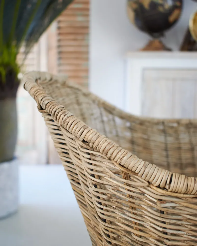 Rattan- und Eisensessel Teulada