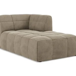 Rechtsseitiger Samt-Szezlong ALOHA beige