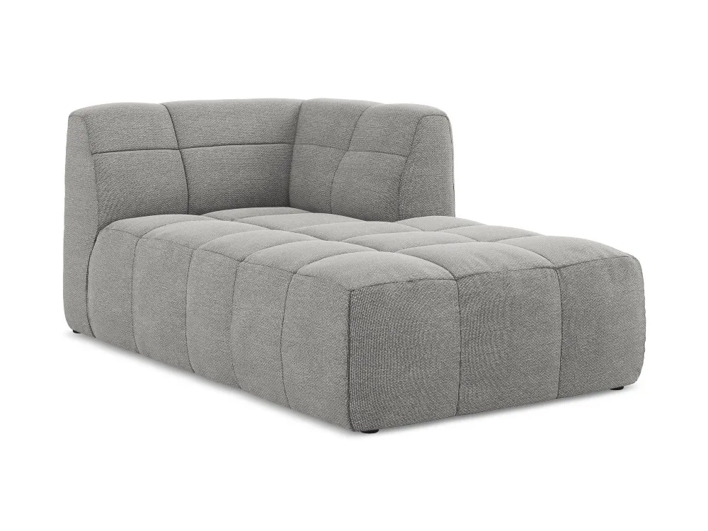 Rechtsseitiger Szezlong ALOHA hellgrau Boucle