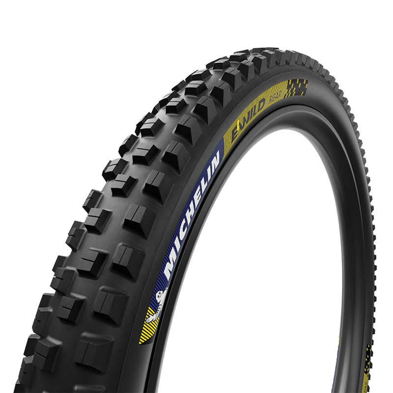 Reifen 27,5 x 2,60 E-WILD hinten 4 x 55 TPI TLR Blau/Gelb Racing