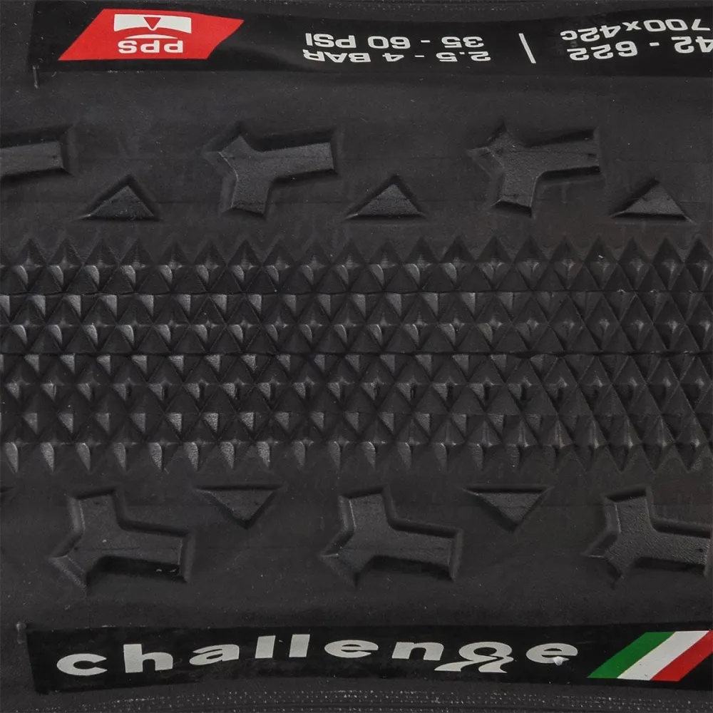 Reifen CHALLENGE GRAVEL GRINDER 700x42c TubeType Schwarz