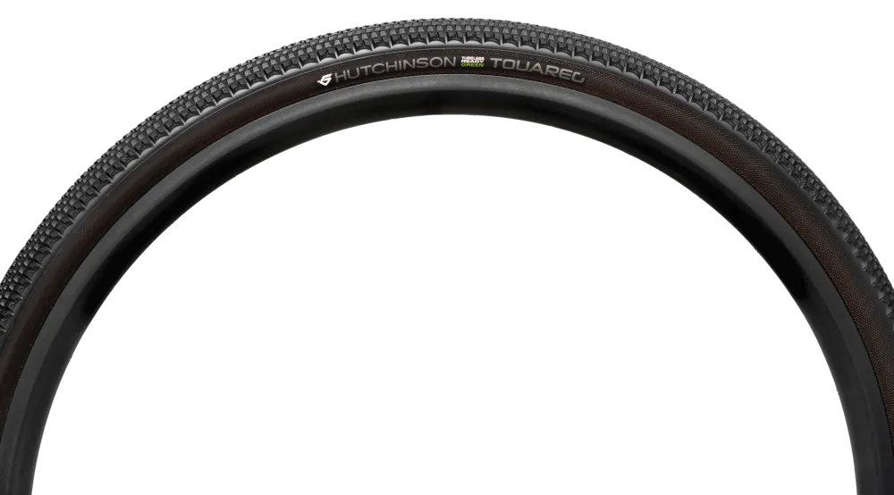 Reifen HUTCHINSON TOUAREG GREEN 700x40c Reinforced Hardskin Tubeless Ready Schwarz