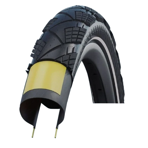 Reifen SCHWALBE MARATHON EFFICIENCY 650x60 ADDIX V-Guard Reflex TubeType Weich Schwarz