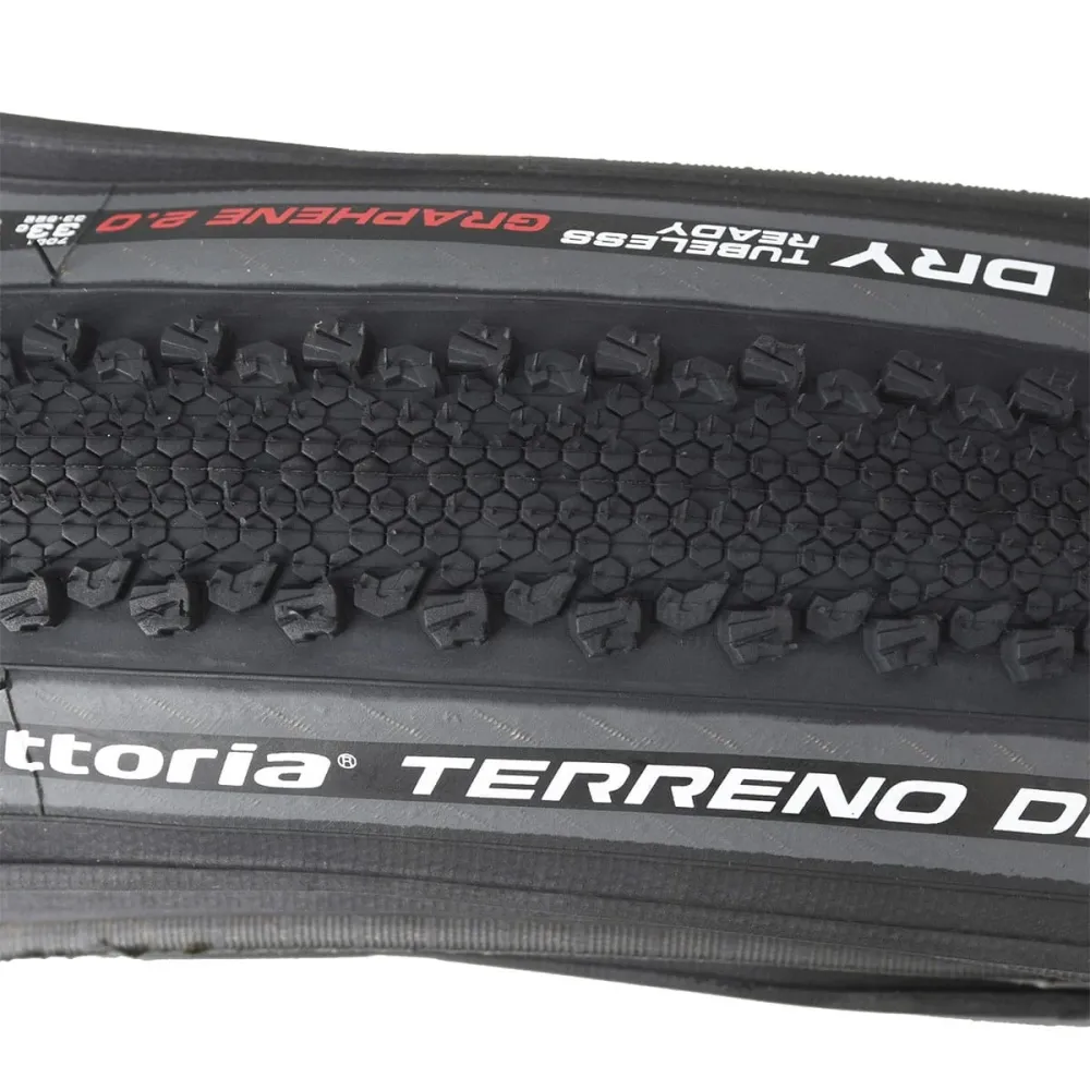 Reifen VITTORIA TERRENO DRY CX ENDURANCE Graphene G2.0 700x33c Tubeless Ready Grau
