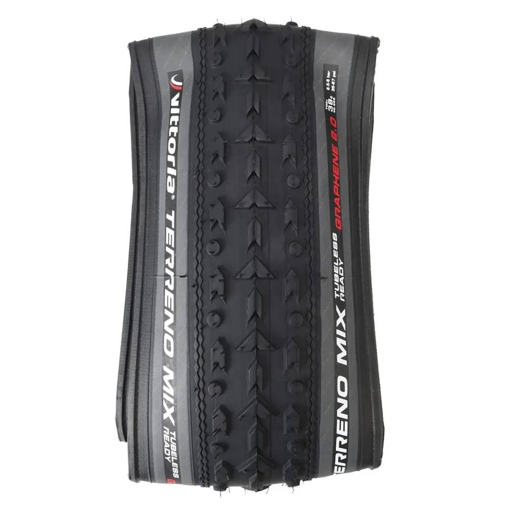 Reifen VITTORIA TERRENO MIX GRAVEL ENDURANCE Graphene G2.0 700x40c Tubeless Ready Grau