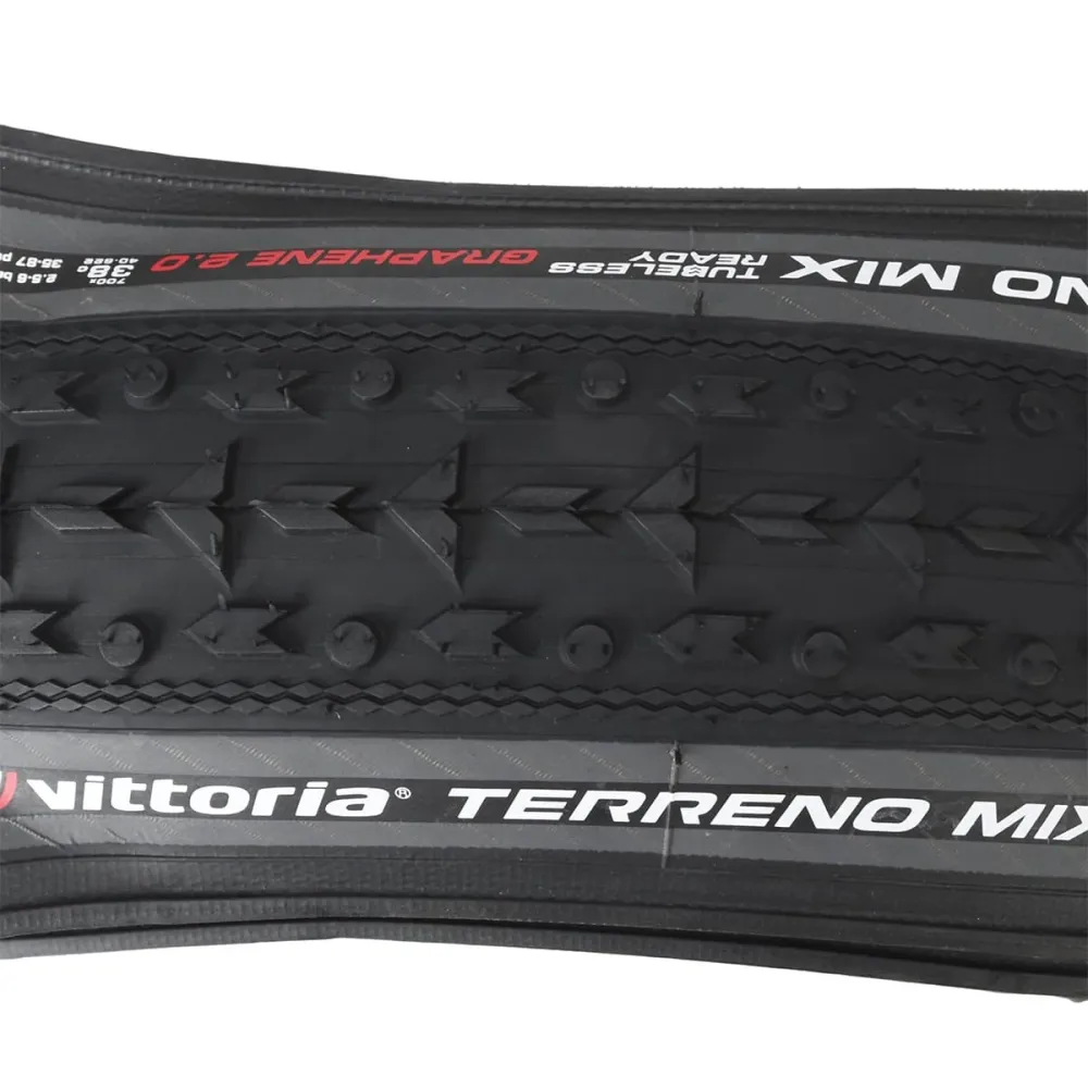 Reifen VITTORIA TERRENO MIX GRAVEL ENDURANCE Graphene G2.0 700x40c Tubeless Ready Grau