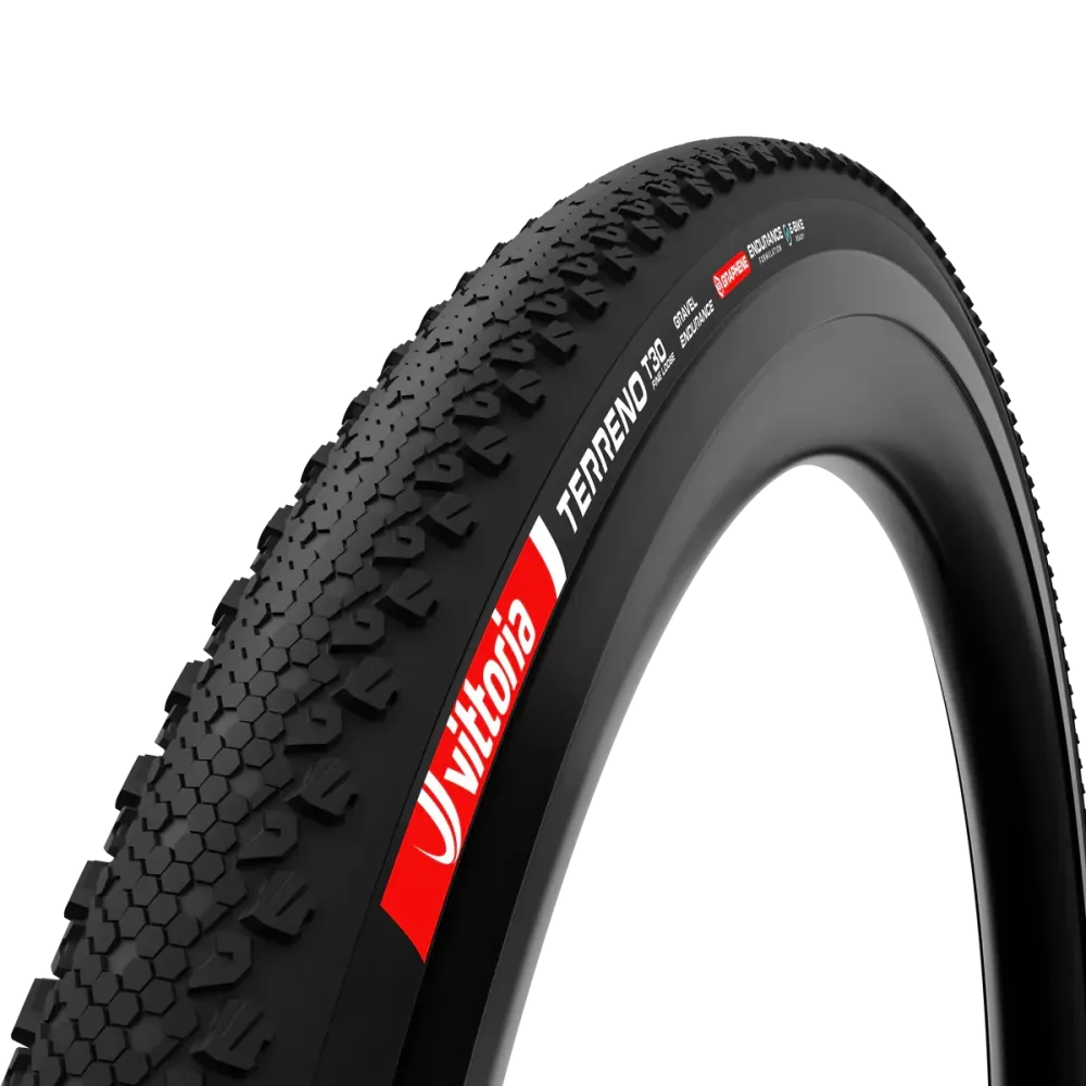 Reifen VITTORIA TERRENO T30 FINE LOOSE Gravel Endurance 700x55c Tubeless Ready Weich Schwarz