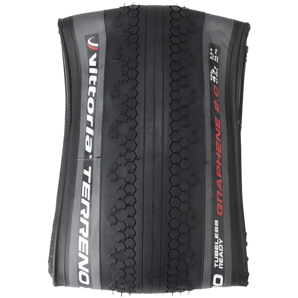 Reifen VITTORIA TERRENO ZERO GRAVEL ENDURANCE Graphene G2.0 650x47b Tubeless Ready Grau