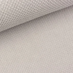 Reststück 17cm - Frottee Waffel Bébé silbergrau uni