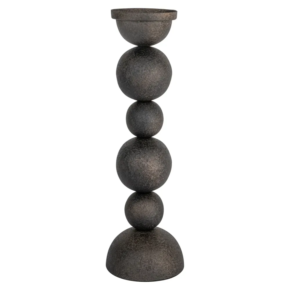 Richmond Interiors Kerzenständer Jersey Antik Messing | H 41 cm