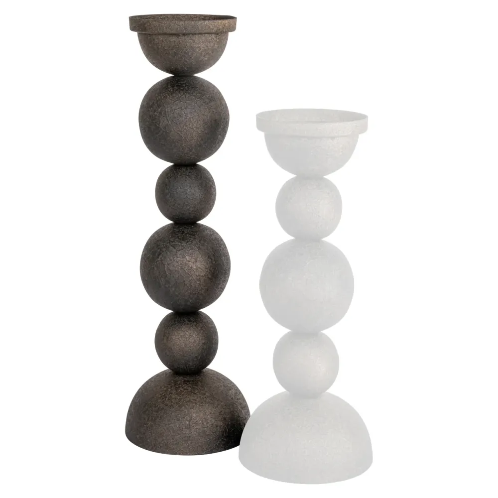 Richmond Interiors Kerzenständer Jersey Antik Messing | H 41 cm