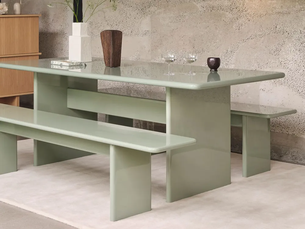 Rink Dining Table - 240 x 90 - Tea Green