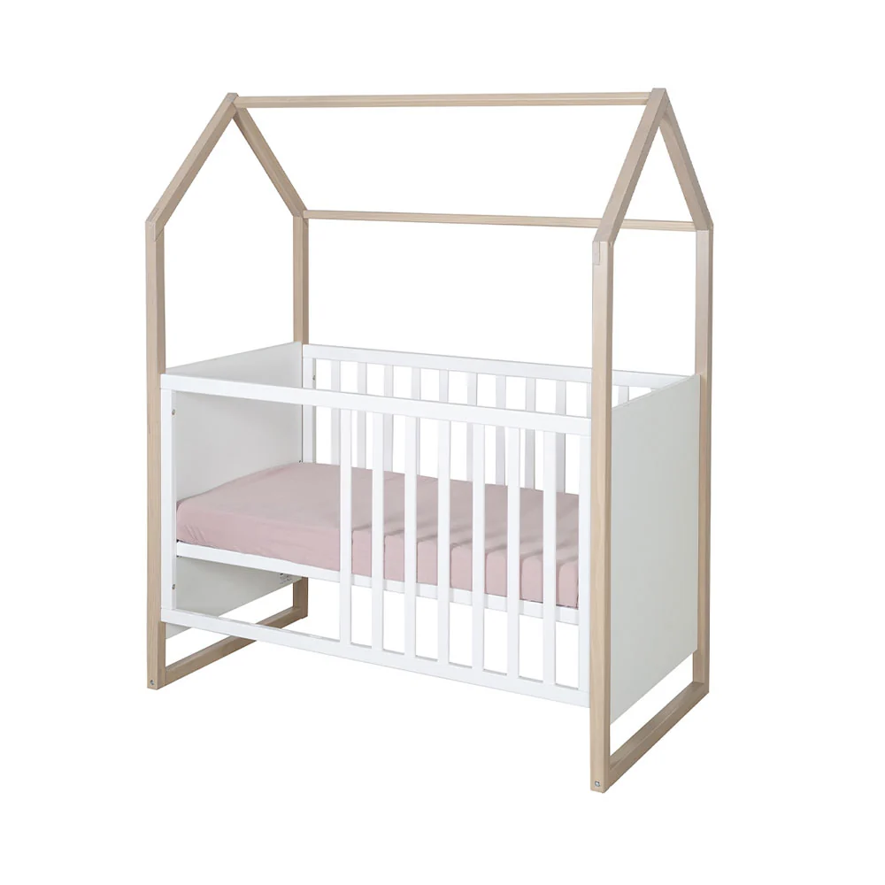 roba Kinderzimmer Hausbett mit Beistellfunktion 60x120cm Cabane