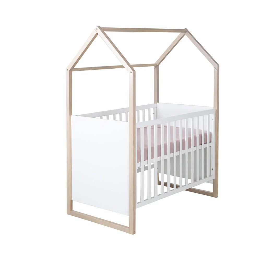 roba Kinderzimmer Hausbett mit Beistellfunktion 60x120cm Cabane