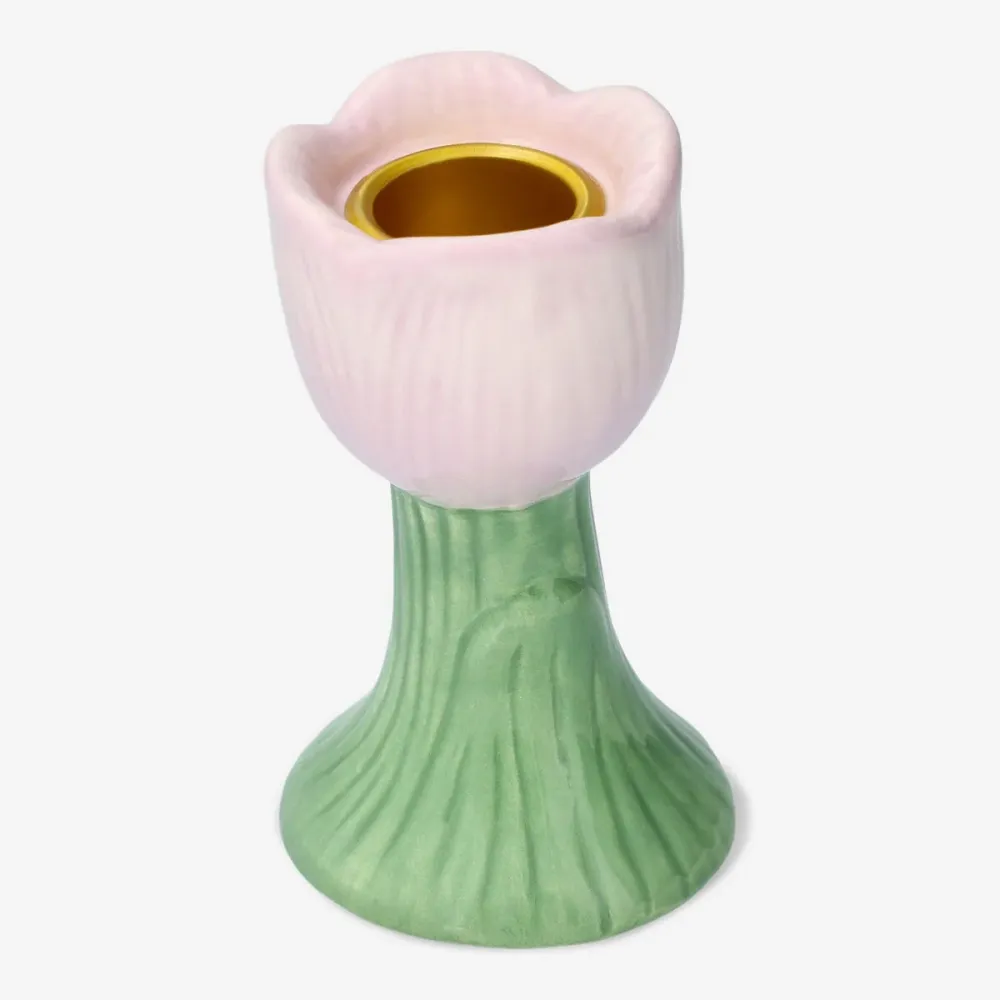 Rosa Tulpen-Kerzenhalter