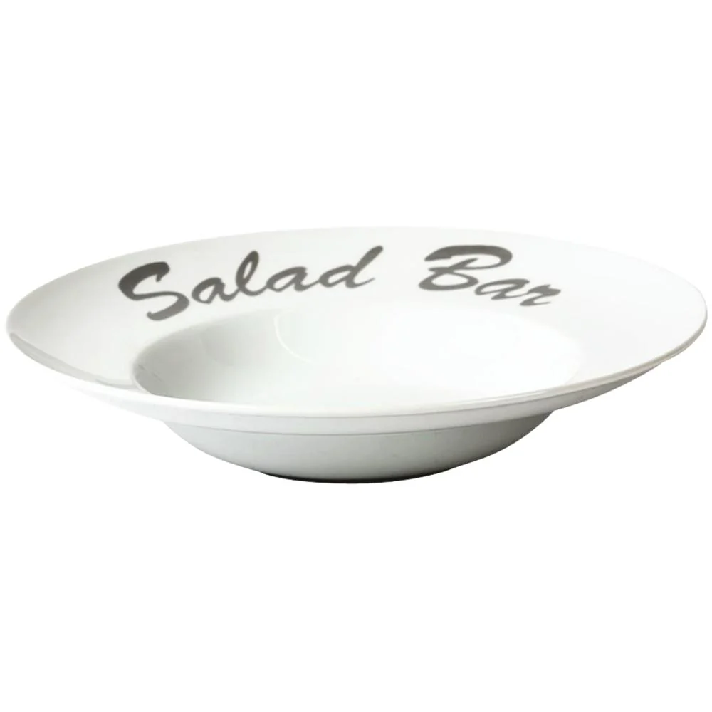 Salatteller Ø 30 x 6,2 cm mit Druck "Salad Bar"