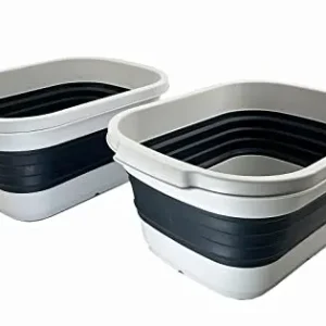 SAMMART 13L zusammenklappbare Wanne – tragbarer Outdoor-Picknickkorb – platzsparender Aufbewahrungsbehälter