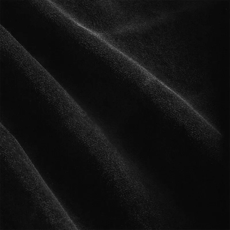 SCHWARZES WELUR-TUCH