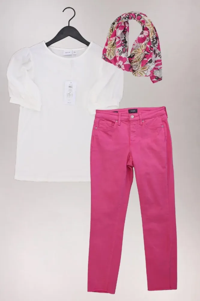 Second Hand Outfit Größe XS mit Vila T-Shirt Gr. XS und Tuch