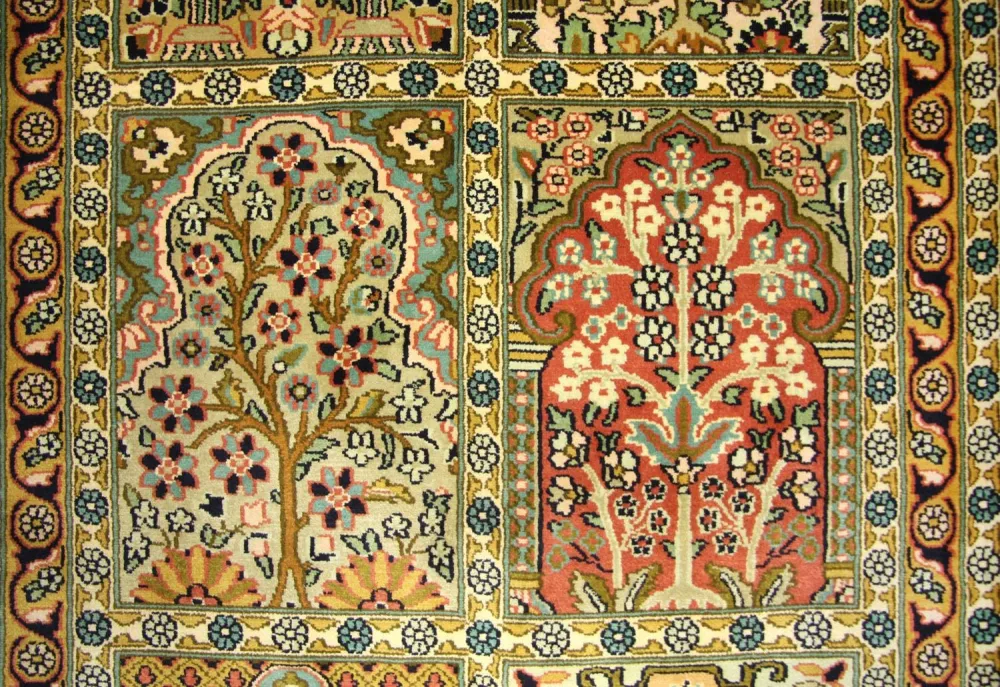 Seidenteppich - Kaschmir Seide 298 x 82 cm Teppich Läufer