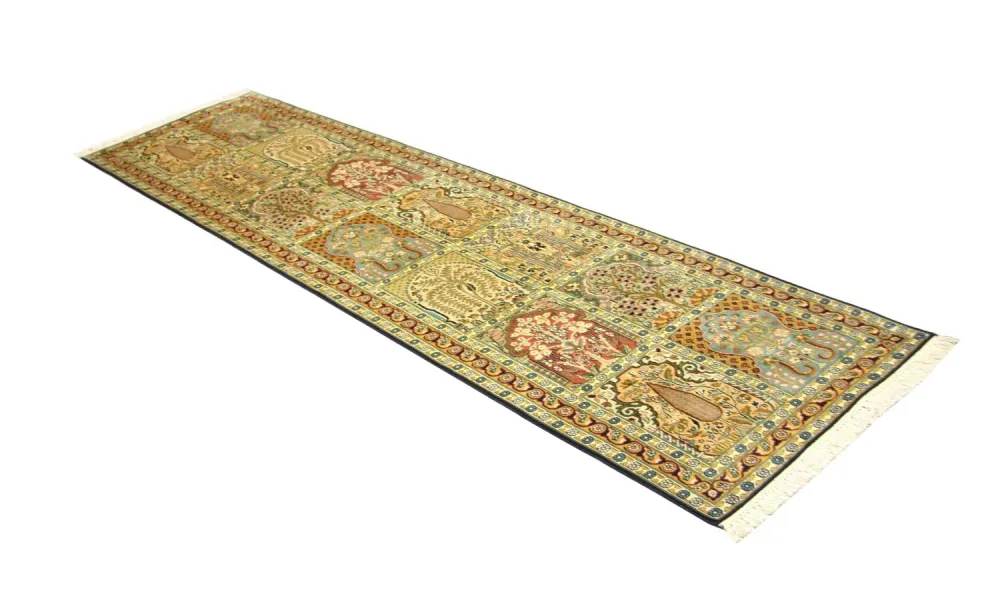 Seidenteppich - Kaschmir Seide 298 x 82 cm Teppich Läufer
