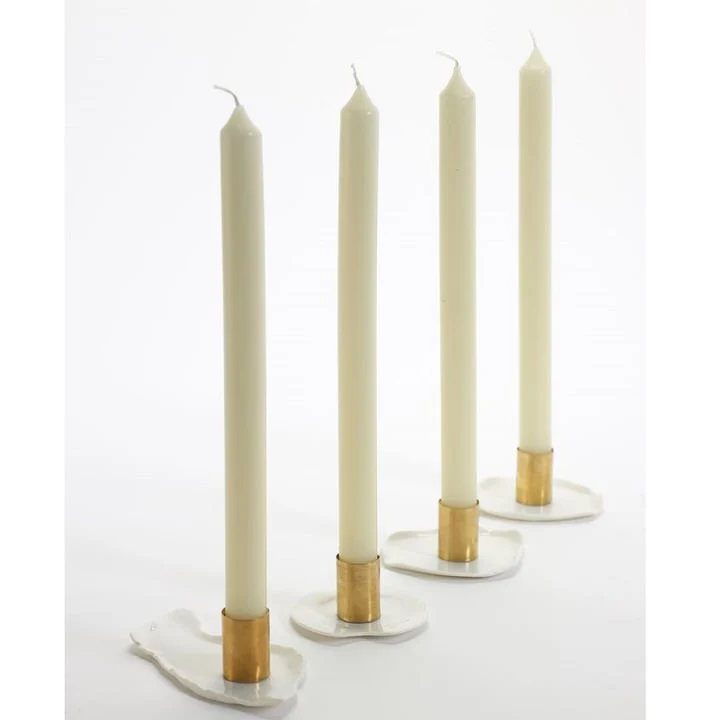 Serax Kerzenhalter Kupfer 4er Set aus Porzellan