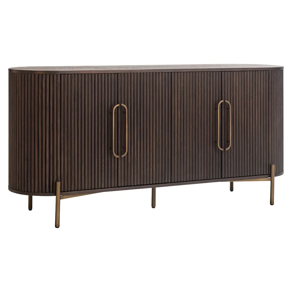 Sideboard Luxor 4-türig (Brown)
