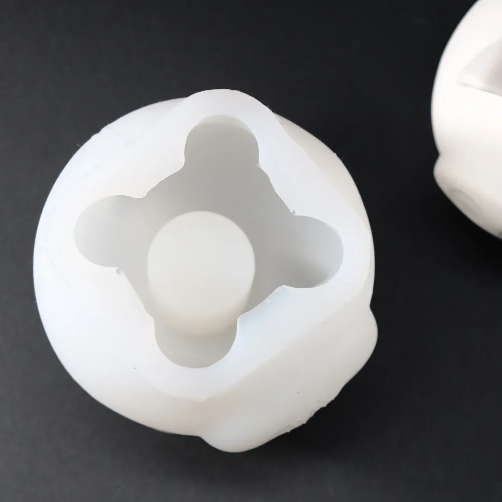 Silikonform 3D Schwein Kerzenständer Gießform für Raysin, Epoxidharz ca. 6 cm