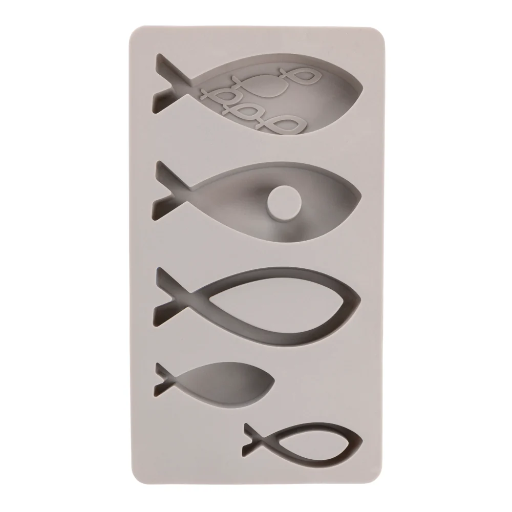 Silikongießform Fische 5 Formen