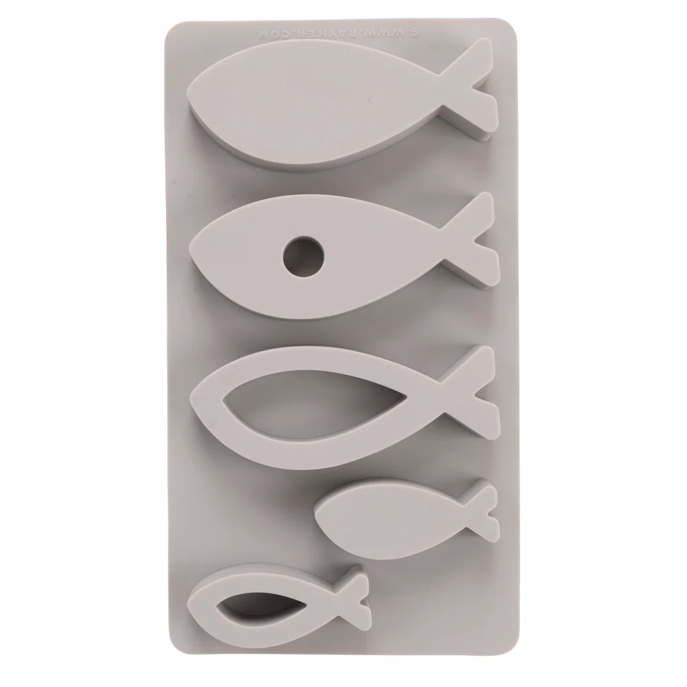 Silikongießform Fische 5 Formen